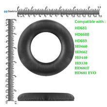 画像をギャラリービューアに読み込む, Geekria イヤーパッド QuickFit 互換性 パッド Superlux HD681, HD668B, HD669, HD660, HD662, HD440, HD330, HD681F, HD681 EVO ヘッドホンに対応 パッド イヤー / イヤーカップ (プロテインレザー / ブラック )