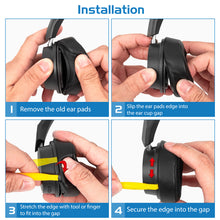 画像をギャラリービューアに読み込む, Geekria イヤーパッド QuickFit 互換性 パッド プラントロニクス Plantronics BackBeat FIT500, BackBeat FIT 505 ヘッドホンに対応 パッド イヤー / イヤーカップ (プロテインレザー/ 黒)