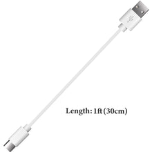 画像をギャラリービューアに読み込む, Geekria 充電ケーブル 互換性 Type-C 充電コード USB-A to USB-C スカルキャンディ Skullcandy Dime 3, Push XT, Indy Evo, Hesh Evo, Riff 2 に対応 (白/30cm 2パック)