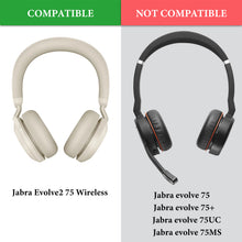 画像をギャラリービューアに読み込む, Geekria イヤーパッド QuickFit 互換性 パッド ジャブラ Jabra Evolve2 75 MS, Evolve2 75 UC ヘッドホンに対応 パッド イヤー / イヤーカップ (プロテインレザー / 金)