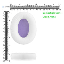 画像をギャラリービューアに読み込む, Geekria イヤーパッド QuickFit 互換性 パッド HyperX Cloud Alpha, Alpha S, Alpha Limited Edition Gaming ヘッドホンに対応 パッド イヤー / イヤーカップ (プロテインレザー / 白い)