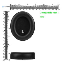 画像をギャラリービューアに読み込む, Geekria イヤーパッド QuickFit 互換性 パッド グアンドオルフセン Bang & Olufsen B&O Beoplay H95 ヘッドホンに対応パッドイヤー / イヤーカップ プロテインレザー (黒)