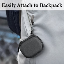 画像をギャラリービューアに読み込む, Geekria シールド イヤフォン ケースグーグル Google Pixel Buds 2A/2 完全ワイヤレス イヤフォンと互換性あり、カラビナ クリップ付き交換用ハードシェル トラベル キャリング バッグ (グレー)