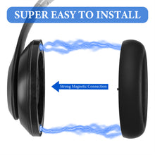画像をギャラリービューアに読み込む, Geekria イヤーパッド SNAP マグネチック 互換性 パッド ビーツバイドクタードレ Beats Studio Pro ヘッドホンに対応 パッド イヤー / イヤーカップ プロテインレザー + ベロア (ブラック, 2組)
