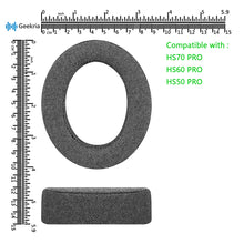 画像をギャラリービューアに読み込む, Geekria イヤーパッド Comfor 互換性 パッド コルセア Corsair HS70 PRO, HS60 PRO, HS50 PRO ヘッドホンに対応 パッド イヤー / イヤーカップ ( リネン / 黒)