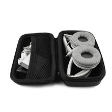画像をギャラリービューアに読み込む, Geekria ケース Shield ヘッドホンケース 互換性 ハードケース 旅行用 ハードシェルケース ゼンハイザー Sennheiser PXC300, PXC250-II, PXC250, ソニー Sony WI-XB400, WI-SP600N に対応 収納ポーチ付き (ブラック)