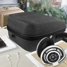 画像をギャラリービューアに読み込む, Geekria ケース 互換性 Shield ヘッドホンケース ハードケース 旅行用 ハードシェルケース ゼンハイザー Sennheiser HD820, HD800, ベイヤーダイナミック Beyerdynamic DT 1990 Pro, DT 1770 Pro に対応 収納ポーチ付属 (ブラック)