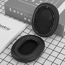 画像をギャラリービューアに読み込む, Geekria イヤーパッド QuickFit 互換性 パッド ソニー Sony WH-1000XM5 WH1000XM5 Wireless ヘッドホンに対応 パッド イヤー / イヤーカップ ( プロテインレザー/黒)