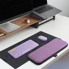 画像をギャラリービューアに読み込む, Geekria 収納ケース 互換品ロジテック Logicool K380 + Pebble M350 ワイヤレス キーボード 無線 マウス ハードシェルトラベルキャリングバッグ (ラベンダー)