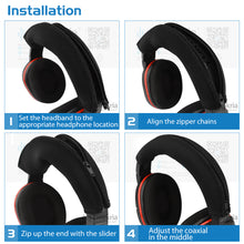 画像をギャラリービューアに読み込む, Geekria ヘッドバンド 互換性 ヘッドホンヘッドバンド Turtle Beach ELITE PRO, Ear Force Stealth 600, Stealth 700 Gaming 対応 交換用 パッド (ブラック)