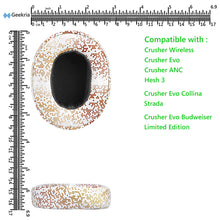 画像をギャラリービューアに読み込む, Geekria イヤーパッド QuickFit 互換性 パッド スカルキャンディ Skullcandy Crusher Wireless Crusher Evo Crusher ANC Hesh 3 Hesh EVO Hesh ANC Venue ANC ヘッドホンに対応 パッド イヤー / イヤーカップ (プロテインレザー / スターライトゴールド)