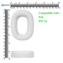 画像をギャラリービューアに読み込む, Geekria イヤーパッド QuickFit 互換性 パッド Bowers & Wilkins B&W Px8, Px7 S2 ( Do Not Fit Px7, Px7S2e) ヘッドホンに対応 パッド イヤー / イヤーカップ プロテインレザー (ホワイト)