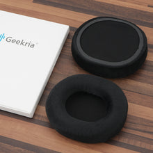 画像をギャラリービューアに読み込む, Geekria 快適ベロア素材 交換用イヤーパッド ASUS ROG Pelta ヘッドフォン対応 互換品 イヤークッション、ヘッドセットイヤーパッド、イヤーカップカバー 修理パーツ (ブラック)