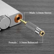 画像をギャラリービューアに読み込む, Geekria 変換プラグ 3.5mm(オス) 3極 ->3.5mm (メス) 4極 標準ステレオプラグ~ バランスプラグ