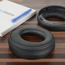 画像をギャラリービューアに読み込む, Geekria イヤーパッド QuickFit 互換性 パッド ソニー Sony PlayStation Gold Wireless Stereo CECHYA-0083 ヘッドホンに対応 パッド イヤー / イヤーカップ ( プロテインレザー / ブラック )
