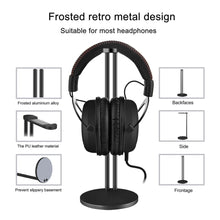 画像をギャラリービューアに読み込む, Geekria ヘッドホンスタンド アルミニウム合金 オーバーイヤー| オンイヤー ヘッドホン、ゲームヘッドセット用の ホルダー, デスクディスプレイハンガー 頑丈なヘビーベース ソニー Sony WH-1000XM4, WH-1000XM3, オーディオテクニカ ATH -M50Xヘッドセット用と互換性 (Black)