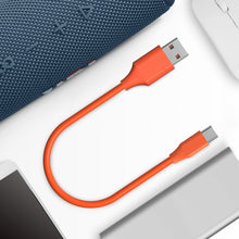 画像をギャラリービューアに読み込む, Geekria 充電ケーブル 互換性 USB 充電コード USB to USB-C ジェイビーエル JBL Flip 7/6、 CHARGE 6/5、 GO 4/3、 Clip 5/4、 PULSE 5/4、 XTREME 3 に対応 (オレンジ色、1ft、2つ