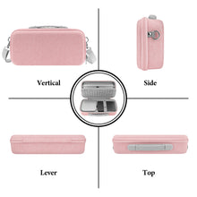 画像をギャラリービューアに読み込む, Geekria デスクトップコンピューターハードトラベルケース、アップル Apple 2024 Mac Mini M4 / Mini M4 Pro 対応、Magicキーボード、マウス、トラックパッド、アクセサリー収納可能 (ピンク)