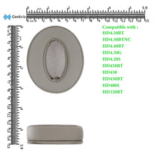 画像をギャラリービューアに読み込む, Geekria イヤーパッド QuickFit 互換性 パッド ゼンハイザー Sennheiser HD4.50BT, HD4.50BTNC, HD4.40BT, HD4.30G, HD4.20S, HD458BT, HD450, HD450BT, HD400S, HD350BT ヘッドホンに対応 パッド イヤー / イヤーカップ プロテインレザー ( ブラウン)