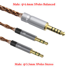 画像をギャラリービューアに読み込む, Geekria Apollo シングルクリスタル銅アップグレードオーディオケーブル、Meze Audio 99 Classicsシリーズ対応、4.4mm からデュアル 3.5mm 交換用ヘッドホンコード (4.9 フィート / 1.5 m)