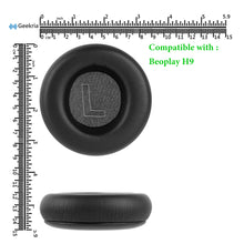 画像をギャラリービューアに読み込む, Geekria イヤーパッド QuickFit 互換性 パッド グアンドオルフセン Bang & Olufsen Beoplay H9, H7 ヘッドホンに対応 パッド イヤー / イヤーカップ プロテインレザー (ブラック)