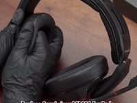 ギャラリービューアGeekria イヤーパッド Comfort 互換性 パッド ゼンハイザー Sennheiser GSP 600, GSP 601 GSP 602, GSP 670, GSP 500 ヘッドホンに対応 パッド イヤークッション / イヤーカップ (ハイブリッドベロア / ブラック)に読み込んでビデオを見る