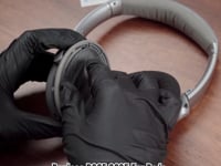 ギャラリービューアGeekria イヤーパッド QuickFit 互換性 パッド ボーズ Bose QCSE QC45, QC35, QC35 ii, QC35 ii Gaming, QC15 QC25, AE2, AE2i, AE2w, SoundTrue, SoundLink AE, New Quietcomfort ヘッドホンに対応 パッド イヤー / イヤーカップ (プロテインレザー / ミッドナイトブルー)に読み込んでビデオを見る