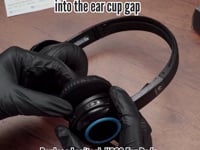 ギャラリービューアGeekria イヤーパッド QuickFit 互換性 パッド ロジクール Logitech H390, H600, H609 ヘッドホンに対応 パッド イヤー / イヤーカップ (プロテインレザー / ブラック)に読み込んでビデオを見る