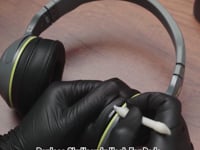 ギャラリービューアGeekria イヤーパッド QuickFit 互換性 パッド スカルキャンディ Skullcandy Hesh, Hesh 2 Bluetooth Wireless ヘッドホンに対応 パッド イヤー / イヤーカップ (プロテインレザー / ブラック )に読み込んでビデオを見る