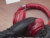 ギャラリービューアGeekria イヤーパッド QuickFit 互換性 パッド エディファイアー Edifier W820BT, W828NB ヘッドホンに対応 パッド イヤー / イヤーカップ ( プロテインレザー / 赤 )に読み込んでビデオを見る