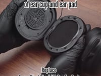 ギャラリービューアGeekria イヤーパッド Comfort 互換性 パッド レイザー Razer BlackShark V2, BlackShark V2 Pro ヘッドホンに対応 パッド イヤー / イヤーカップ (メッシュファブリック/ ブラック)に読み込んでビデオを見る