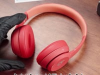 ギャラリービューアGeekria イヤーパッド QuickFit 互換性 パッド ビーツバイドクタードレ Beats Solo 2 Wireless (B0534) (Not Compatible with Beats Solo 2 Wired) On-Ear ヘッドホンに対応 イヤパッド/イヤークッション/イヤーカップ ( プロテインレザー / 赤)に読み込んでビデオを見る
