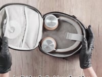 ギャラリービューアGeekria ケース ヘッドホンケース 互換性 バッグ 旅行用 ケース アンカー Anker Soundcore Q11i, Life35, パロット Parrot Zik 2, プラントロニクス Plantronics BackBeat GO 810 に対応 収納ポーチ付き (グレー)に読み込んでビデオを見る
