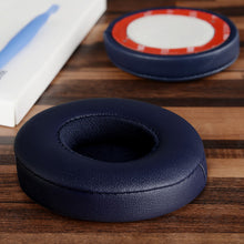 画像をギャラリービューアに読み込む, Geekria QuickFit イヤーパッド 互換性 パッド イヤーパッド Beats Solo 3 Wireless, Solo 3.0 Wireless (A1796) ヘッドホンに対応 イヤパッド/イヤークッション/イヤーカップ (プロテインレザー / ネイビーブルー)