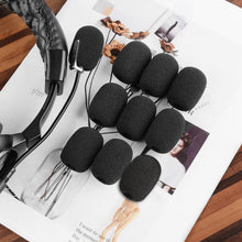 画像をギャラリービューアに読み込む, Geekria 10個セット 内径10mm ゲーミングヘッドセットマイクスポンジ ウィンドスクリーン ヘッドセット マイク インカム ピンマイク スポンジ 防風 雑音防止 ブラック