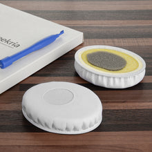 画像をギャラリービューアに読み込む, Geekria イヤーパッド QuickFit 互換性 パッド Sennheiser HD228, HD218, HD219, HD229, HD239, HD220 ヘッドホンに対応 パッド イヤー / イヤーカップ ( プロテインレザー / 白い )