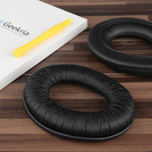 画像をギャラリービューアに読み込む, Geekria QuickFit イヤーパッド 互換性 パッド Sennheiser HD415, HD435, HD465, HD485 ヘッドホンに対応 イヤパッド/イヤークッション/イヤーカップ ( プロテインレザー / ブラック )