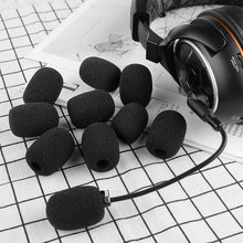 画像をギャラリービューアに読み込む, Geekria 10個セット 内径10mm ゲーミングヘッドセットマイクスポンジ ウィンドスクリーン ヘッドセット マイク インカム ピンマイク スポンジ 防風 雑音防止 ブラック