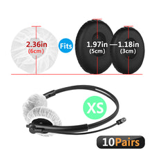 画像をギャラリービューアに読み込む, Geekria カバー 20個入(10ペア) ヘッドセットカバー 劣化防止、防塵 イヤーパッドカバー ストレッチニット 3-6CM ヘッドホン用 不織布 (超小型 / ホワイト)