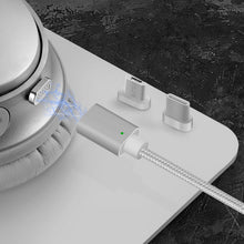 画像をギャラリービューアに読み込む, Geekria マグフィット充電ケーブル 互換性 QuickFit 充電コード USB-C,Micro-USB マグフィット BOSE QC45, QC35 II, QC35, QC25, 700, 700ANC, 700NCH に対応 抽出ツール付き ヘッドホンイヤーホン (Silver/100 cm)