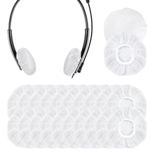 画像をギャラリービューアに読み込む, Geekria カバー 20個入(10ペア) ヘッドセットカバー 劣化防止、防塵 イヤーパッドカバー ストレッチニット 3-6CM ヘッドホン用 不織布 (超小型 / ホワイト)