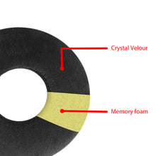 画像をギャラリービューアに読み込む, Geekria カバー 2 ペア 互換性 イヤーパッドカバー 劣化防止、防塵 ヘッドホン交換用 ストレッチニット 8-11CM ヘッドホン用 洗濯可 ( 中型 / ブラック)