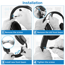 画像をギャラリービューアに読み込む, Geekria ヘッドバンド 互換性 ヘッドホンヘッドバンド Edifier K815, W800BT, W808BT 対応 交換用 パッド (べにいろ)