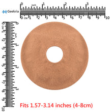 画像をギャラリービューアに読み込む, Geekria カバー 2 ペア 互換性 イヤーパッドカバー 劣化防止、防塵 ヘッドホン交換用 ストレッチニット 4-8CM ヘッドホン用 洗濯可 (Small / ブラウン)