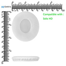 画像をギャラリービューアに読み込む, Geekria QuickFit イヤーパッド 互換性 パッド Beats SoloHD (810-00012-00) On-Ear ヘッドホンに対応 イヤパッド/イヤークッション/イヤーカップ ( プロテインレザー / 白い )