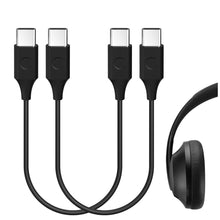 画像をギャラリービューアに読み込む, Geekria 充電ケーブル 互換性 QuickFit Type-C 充電コード USB-C to USB-C Bose 700, 700ANC, QC45, QC Earbuds, Sport Earbuds Charger, に対応 (黒/30cm)