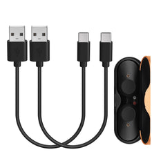 画像をギャラリービューアに読み込む, Geekria 充電ケーブル 互換性 Type-C 充電コード USB to USB-C Sony WIXB400 WISP510 WIC600N WF1000XM4 WF1000XM3 WI1000XM2 WFXB700 WFSP900 WFSP800N WFH800 WFC500 SBH90C SBH82D LinkBuds WF-L900 に対応 (黒/30cm)