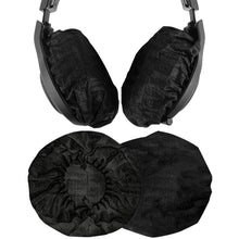 画像をギャラリービューアに読み込む, Geekria カバー 20個入(10ペア) ヘッドホンカバー 劣化防止、防塵 イヤーパッドカバー ストレッチニット 11-16CM ヘッドホン用 不織布 (大型 / ブラック)