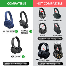 画像をギャラリービューアに読み込む, Geekria カバー 20個入(10ペア) ヘッドホンカバー 劣化防止、防塵 イヤーパッドカバー ストレッチニット 4-8CM ヘッドホン用 不織布 (小型 / ブルー)