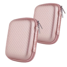 画像をギャラリービューアに読み込む, Geekria UltraShell ケース 交換用 1MORE, Anker, Edifier, Mpow, TCL ヘッドホンに対応 交換 保護 用の ハードケース ハードシェルトラベルキャリングバッグ アクセサリー用のスペースがあり (ローズゴールド)
